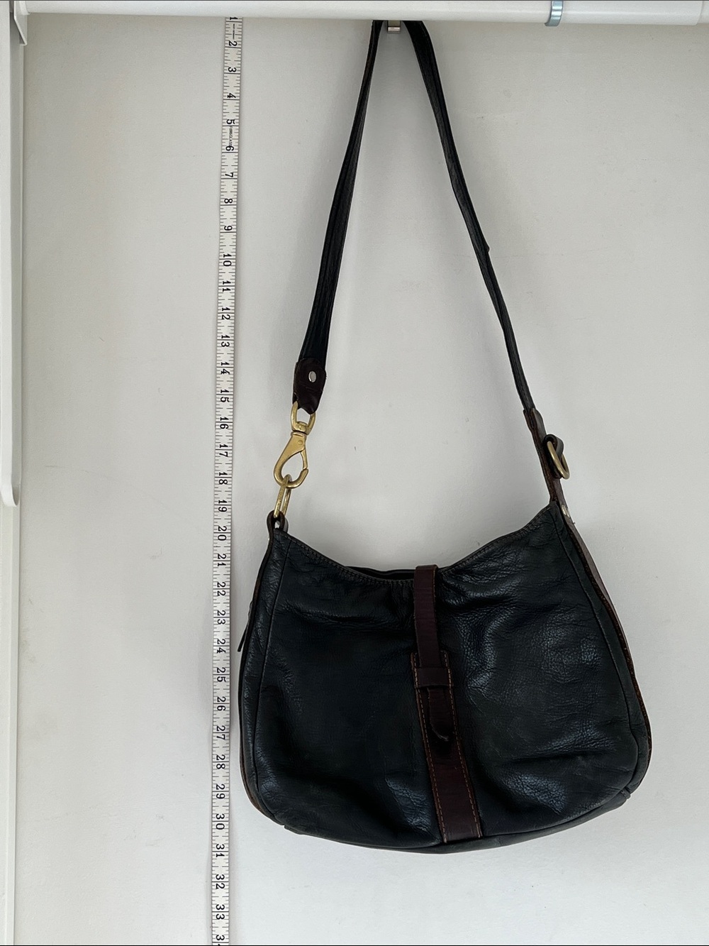 Coronado Leather Black Brown Concealed Carry Crossbody Shoulder Bag CCW Purse - Picture 14 of 14